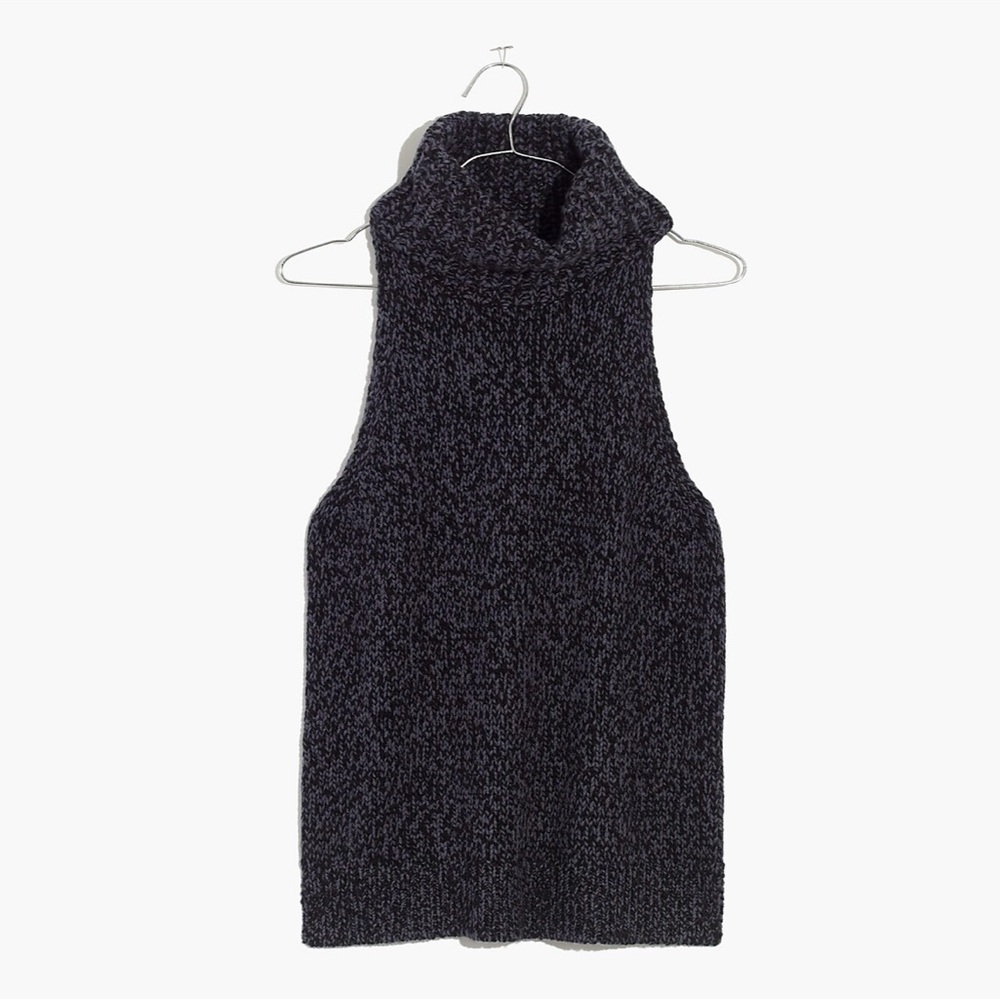 Turtleneck Cutaway Sweater-Vest by Madewell NWOT - Picture 3 of 7